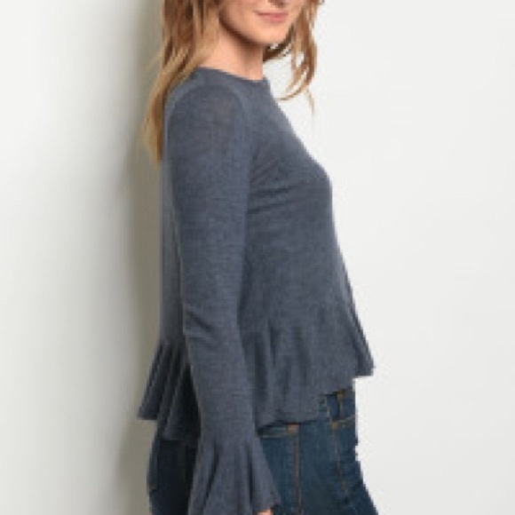 Bell Sleeve Ruffled Blouse - Picture 5 of 5